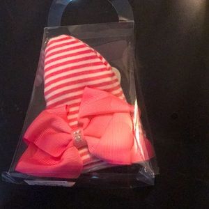 Mud Pie Newborn Hat With Bow